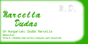 marcella dudas business card