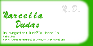 marcella dudas business card